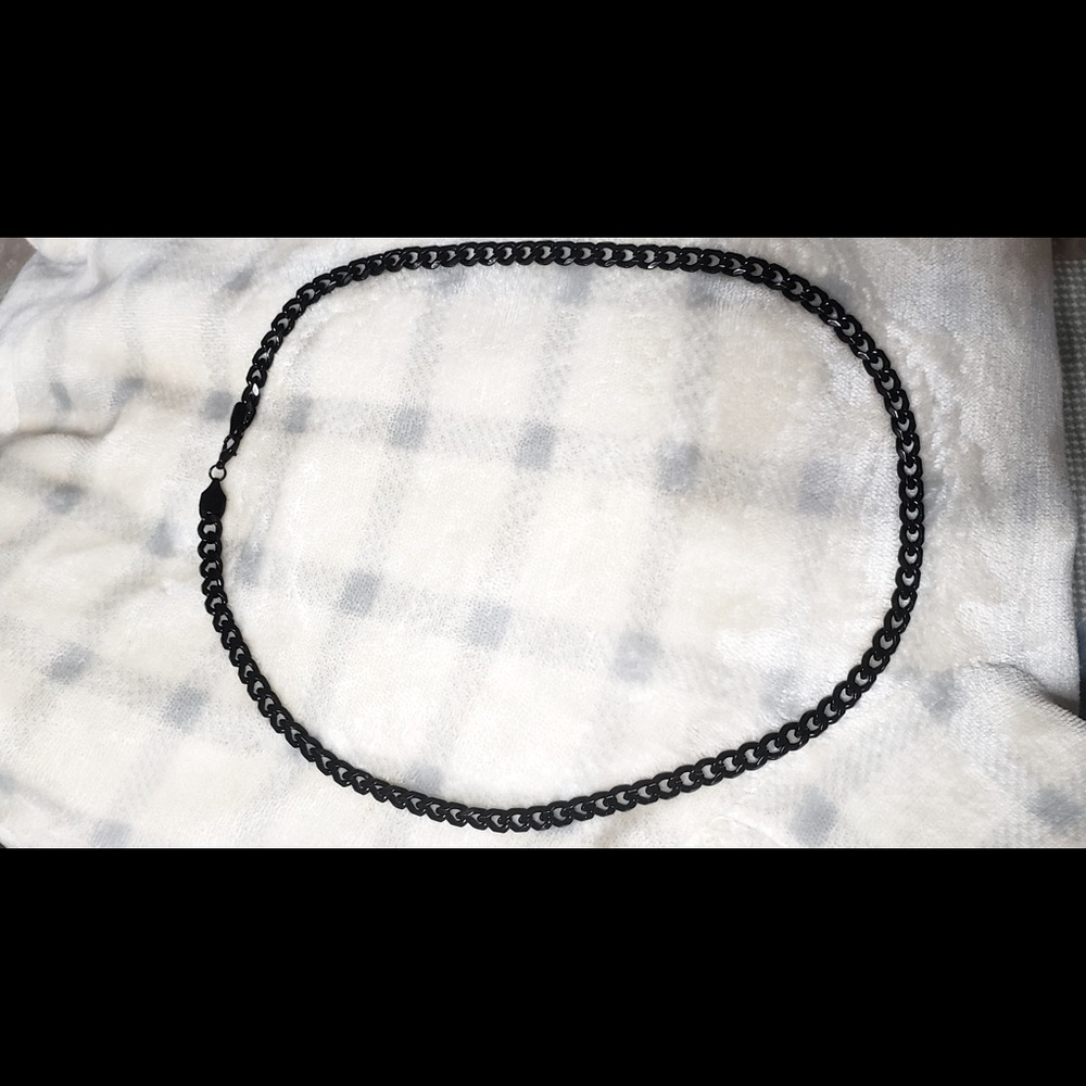 Black Cuban link chain